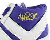 Lakers Magic Johnson Signed Left P&W Converse Weapon Shoe W/ Case BAS Witness 3