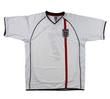 David Beckham Signed England National White 2002 Replica Jersey