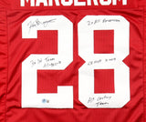 Ken Margerum Signed Stanford Cardinal Jersey w/ Multiple Inscriptions (Beckett)