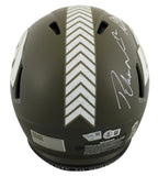 Davante Adams & Puka Nacua Signed STS F/S Speed Proline Helmet W/ Case BAS W