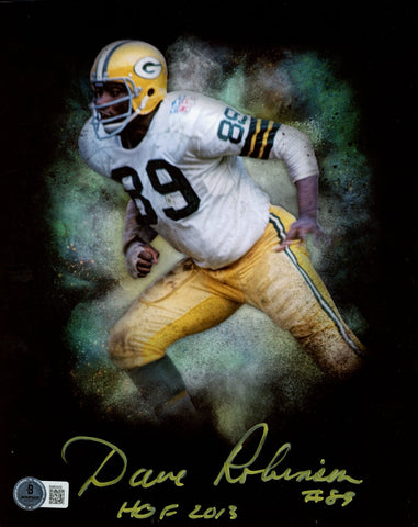 Dave Robinson Autographed/Signed Green Bay Packers 8x10 Photo Beckett 59478