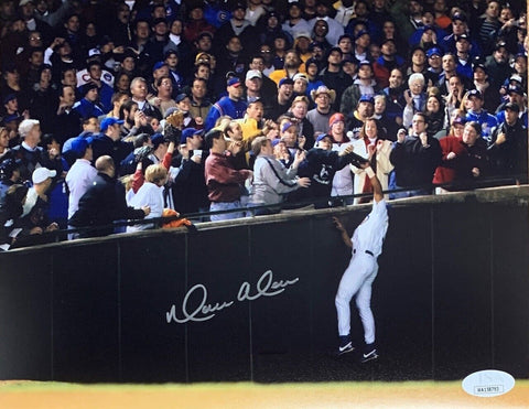 Moises Alou Autographed Cubs Steve Bartman Signed 8x10 Baseball Photo JSA COA