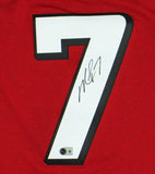 Michael Vick Signed Atlanta Falcons Mitchell & Ness 2003 Scarlett NFL Jersey