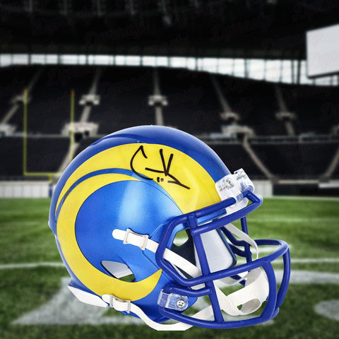 Cooper Kupp Los Angeles Rams Super Bowl Autographed Signed Mini-Helmet Fanatics