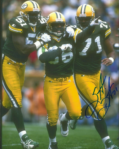 Packers SANTANA DOTSON Signed 8x10 Photo #4 AUTO ~ Super Bowl XXXI Champ