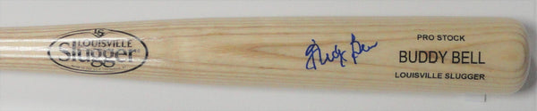 Rangers BUDDY BELL Signed Louisville Slugger Name Engraved Blonde Bat AUTO - JSA