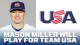 Mason Miller Signed Team USA Home Jersey (Prova) Padres Closer / 2026 BB Classic
