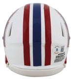 Oilers Earl Campbell Authentic Signed 1981-98 TB Speed Mini Helmet BAS Witness