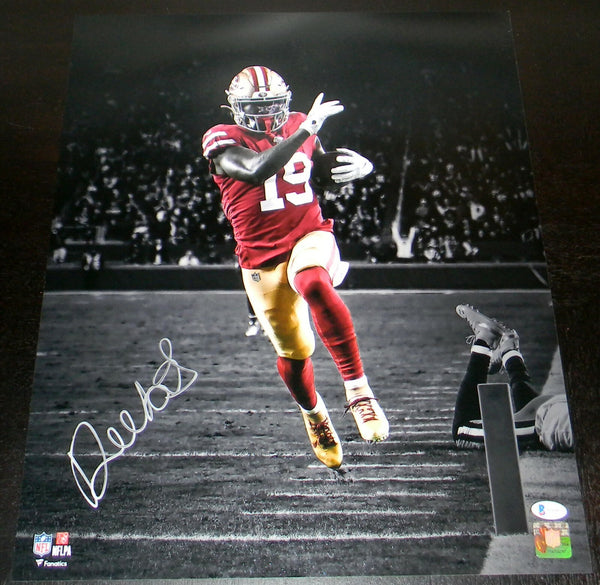 DEEBO SAMUEL AUTOGRAPHED SAN FRANCISCO 49ERS 16x20 PHOTO BECKETT