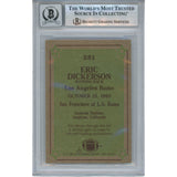 Eric Dickerson Autographed 1984 Topps #281 Grade 10 Trading Card Beckett 53041