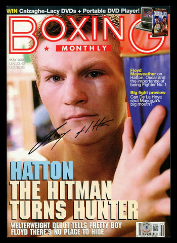Ricky Hatton Autographed Signed Boxing Monthly Magazine Beckett BAS QR #BK08832