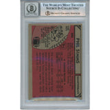 Phil Simms Autographed/Signed 1980 Topps #225 Slab Trading Card Beckett 53180