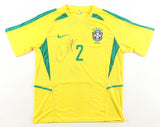 Cafu Signed Brazil National Team Jersey (JSA) 2xFIFA World Cup Champion