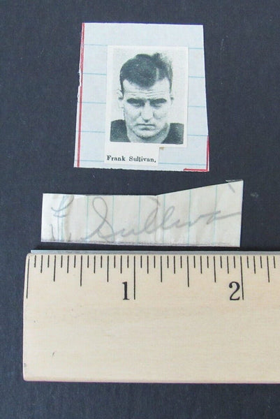 Frank Sullivan Loyola (LA)/Chicago Bears d. 1956 Signed Cut 150169