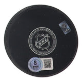 Serge Savard Signed Montreal Canadiens Logo Puck (Beckett) 7xStanley Cup Champ