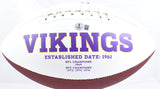 Adrian Peterson Autographed Minnesota Vikings Logo Football MVP -Beckett W Holo