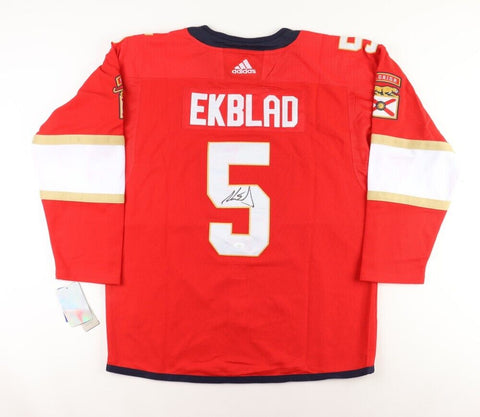 Aaron Ekblad Signed Florida Panthers Jersey (JSA COA) #1 Overall Pick 2014 Draft