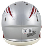 Patriots Tedy Bruschi Authentic Signed Speed Mini Helmet W/ Case BAS Witnessed