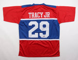 Tyrone Tracy Jr. Signed New York Giants Alternate Throwback Jersey (JSA COA) R.B