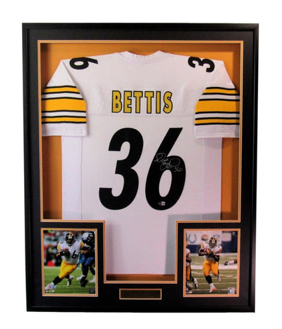 Jerome Bettis HOF Signed/Auto Pittsburgh Steelers Jersey Framed Beckett 204010