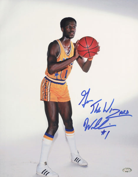 Gus Williams Autographed 11x14 Photo Warriors "The Wizard" MCS Holo #64125