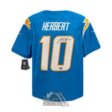 Justin Herbert Autographed Los Angeles Nike Blue Football Jersey - Fanatics