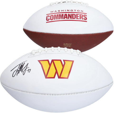 Terry McLaurin Washington Commanders Autographed White Panel Football
