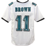 AJ Brown Autographed/Signed Pro Style XL White Jersey Beckett Witness 49809