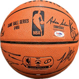 2017-18 Golden State Warriors Team signed Basketball PSA/DNA LOA Warriors autogr