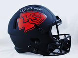 Joe Montana Signed Kansas City Chiefs F/S Eclipse Helmet- Beckett W Auth *White