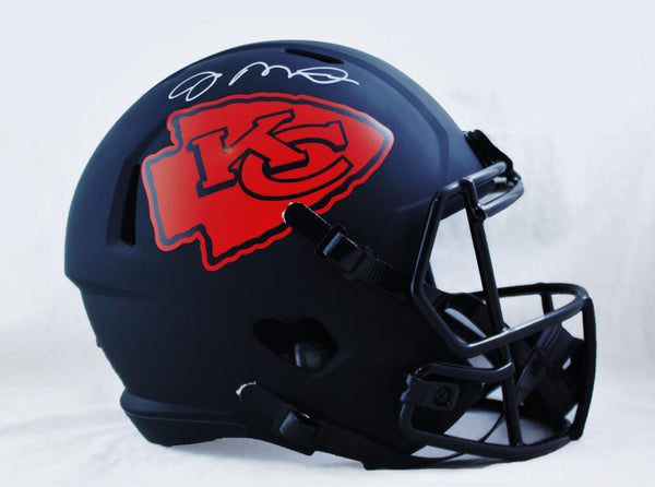 Joe Montana Signed Kansas City Chiefs F/S Eclipse Helmet- Beckett W Auth *White