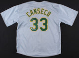 Jose Canseco Signed Athletics Jersey (JSA COA) 2xWorld Series Champ / 1989, 2000