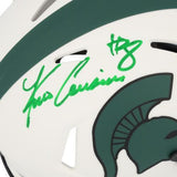 Kirk Cousins Michigan State Spartans Signed Lunar Eclipse Mini Helmet-Green