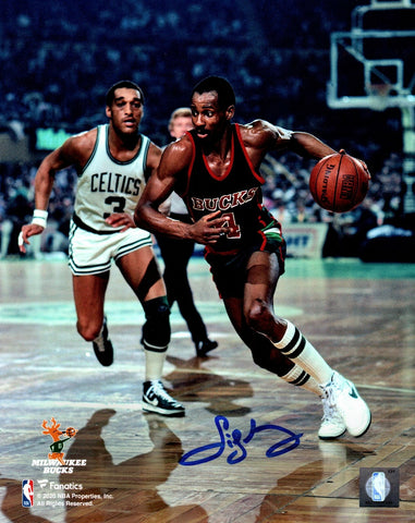 MIlw. Bucks SIDNEY MONCRIEF Signed 8x10 Photo #9 AUTO - Hall of Fame - 5 x AS