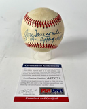 Don Newcombe Autographed/Inscribed "ROY - 49-Cy Young - MVP" Baseball PSA COA