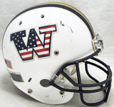Rome Odunze Autographed Washington White USA Flag Full Size Authentic Helmet Go
