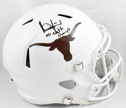 Vince Young Signed UT Longhorns F/S Speed Helmet 05 Natl Champs - Beckett W Holo