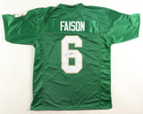 Jordan Faison Signed Notre Dame Fighting Irish Jersey (JSA) 2024 Junior Receiver