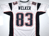 Wes Welker Autographed White Pro Style Jersey - JSA W *Silver