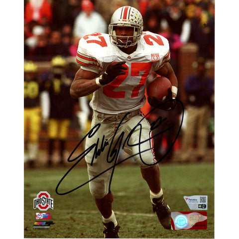 Eddie George Autographed/Signed Ohio State Buckeyes 8x10 Photo Fanatics 51666
