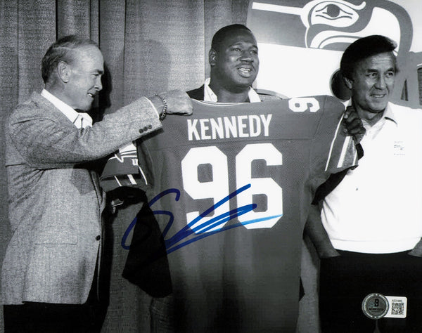 Cortez Kennedy Autographed 8x10 Photo Seattle Seahawks Beckett BAS QR #AE31665