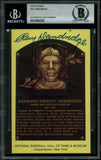 Ray Dandridge Authentic Signed 3.5x5.5 HOF Plaque Postcard BAS Slabbed