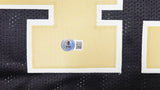 NEW ORLEANS SAINTS ALVIN KAMARA AUTOGRAPHED BLACK JERSEY BECKETT WITNESS 238209