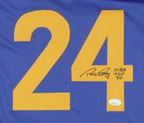 Rick Barry Signed Warriors Jersey Inscribed NBA Top 50 (JSA COA) 1975 NBA Champs