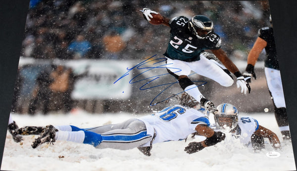 LESEAN McCOY SIGNED AUTOGRAPHED PHILADELPHIA EAGLES 16x20 PHOTO JSA