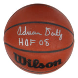 Adrian Dantley Jazz Signed Wilson Authentic NBA Basketball HOF 08 Schwartz Holo