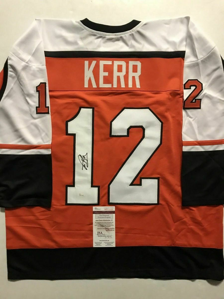 Autographed/Signed TIM KERR Philadelphia Orange Hockey Jersey JSA COA ...