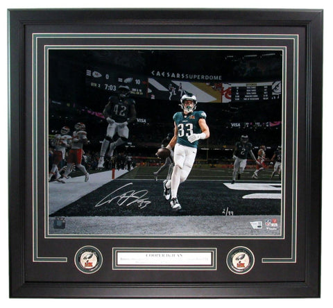 Cooper DeJean Signed/Autographed 16x20 Photo Eagles Framed Fanatics 199075