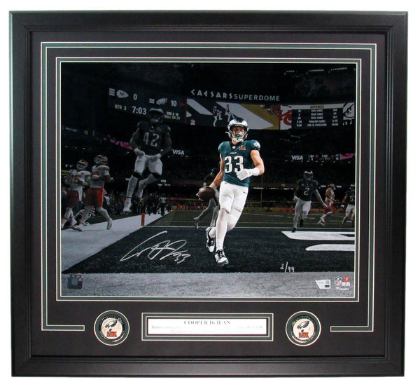 Cooper DeJean Signed/Autographed 16x20 Photo Eagles Framed Fanatics 199075