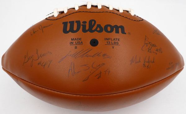 1989 Washington Autographed Football With 39 Sigs Including Don James 236989